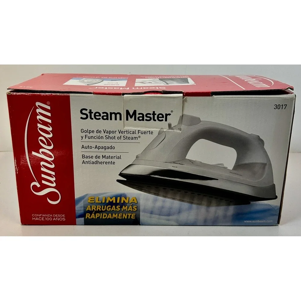 Sunbeam Steam Master Non-Stick Iron 30-Minute Auto-Off 3017 New in Box 2012